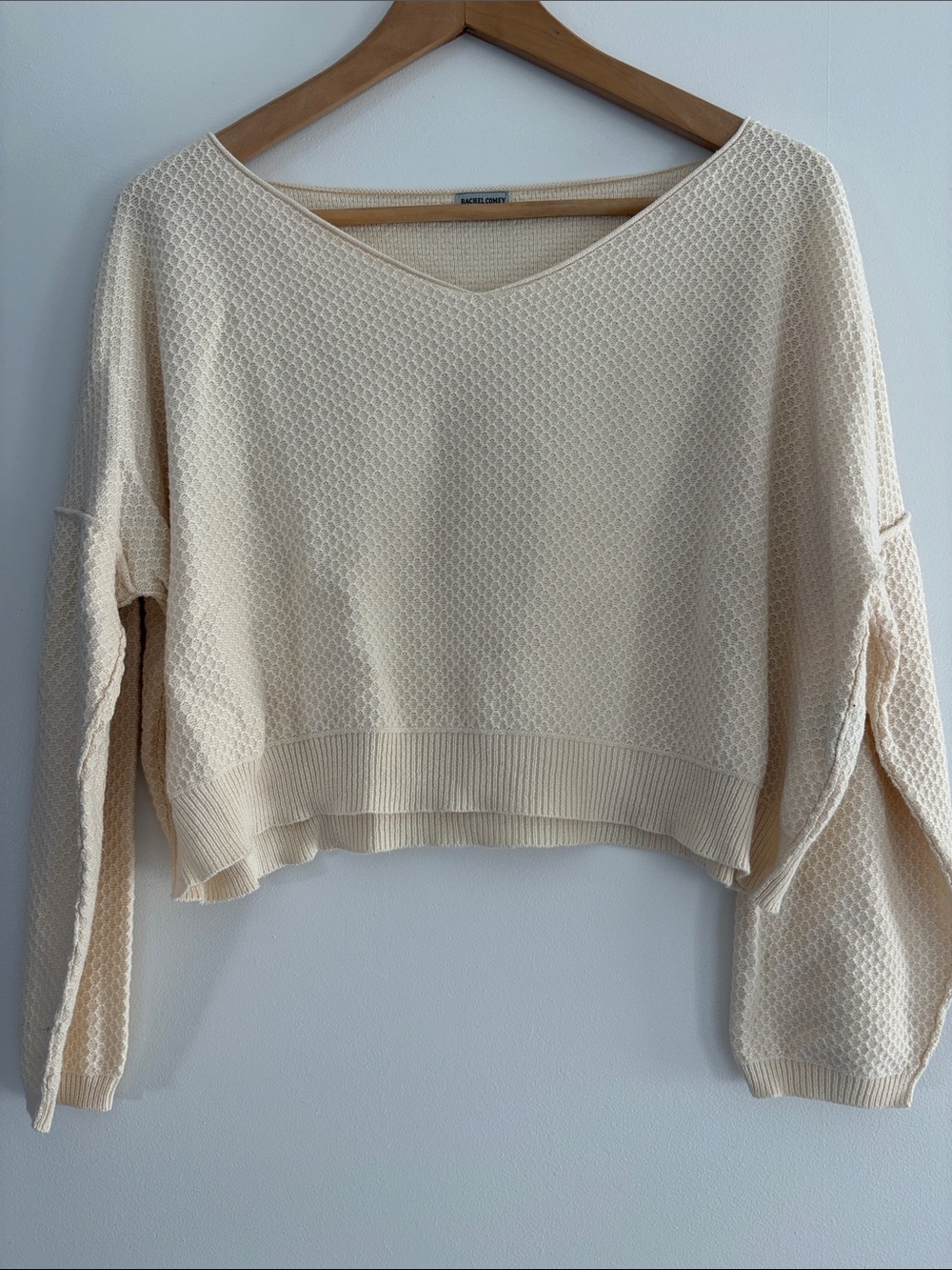 Rachel Comey cropped waffle shirt size Medium